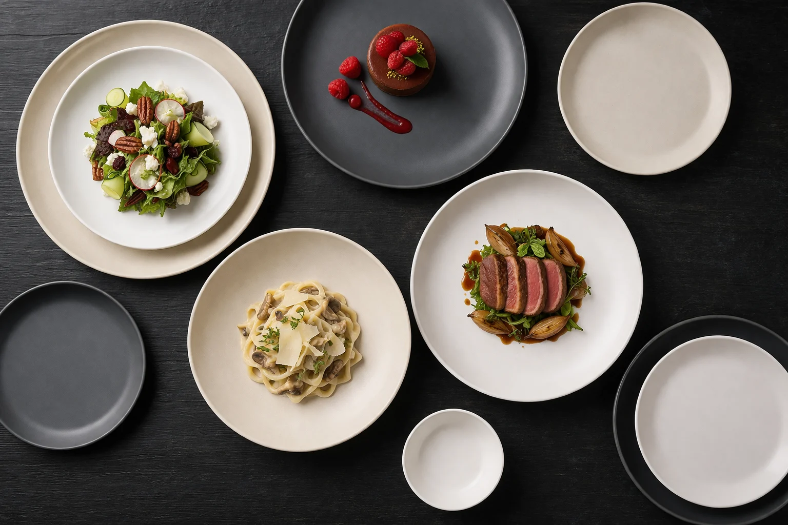 Melamine Plates on a table